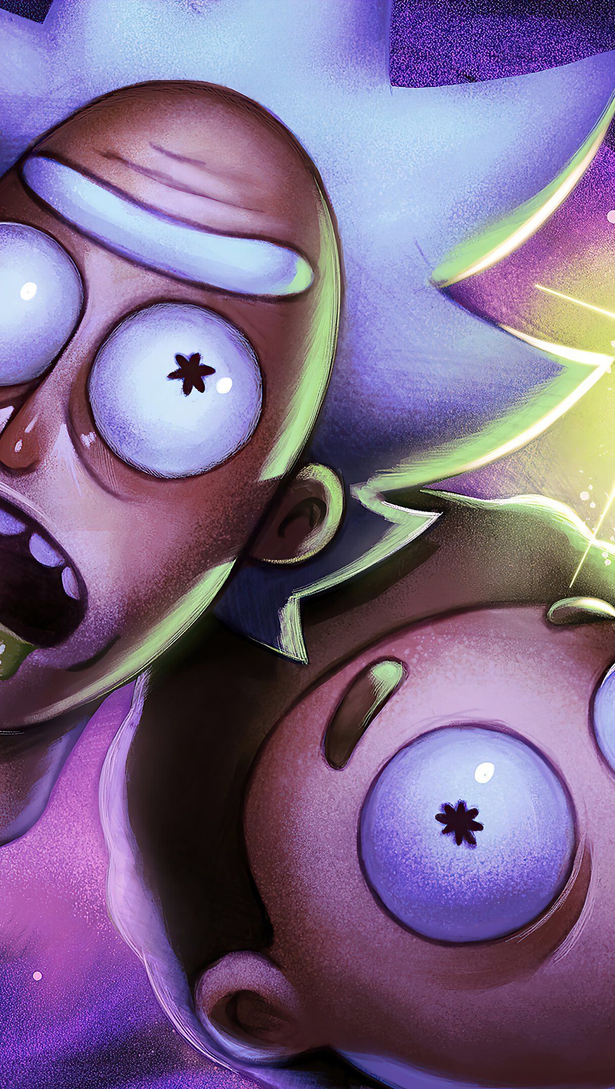 Rick and Morty's heads Wallpaper 4k Ultra HD