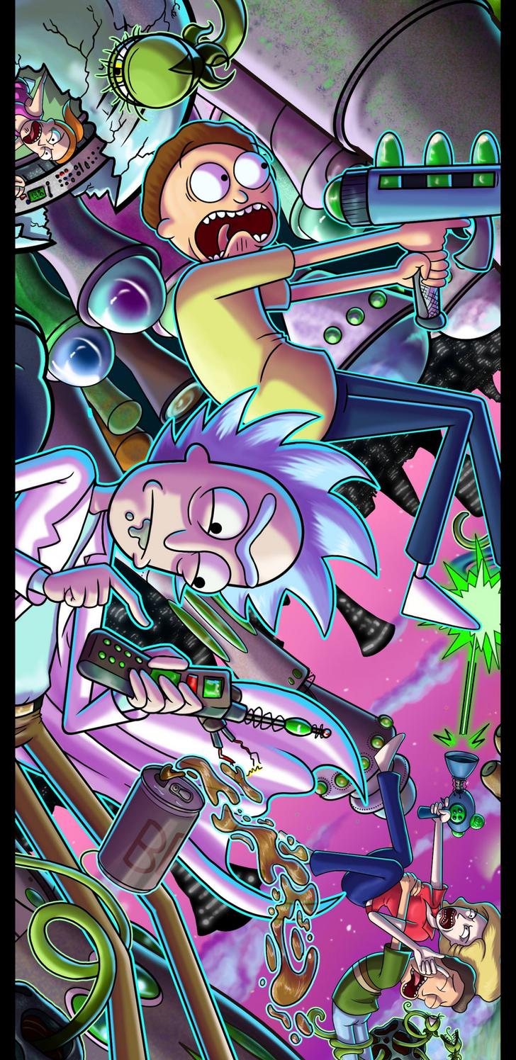 Rick and morty poster phone wallpaper and morty post