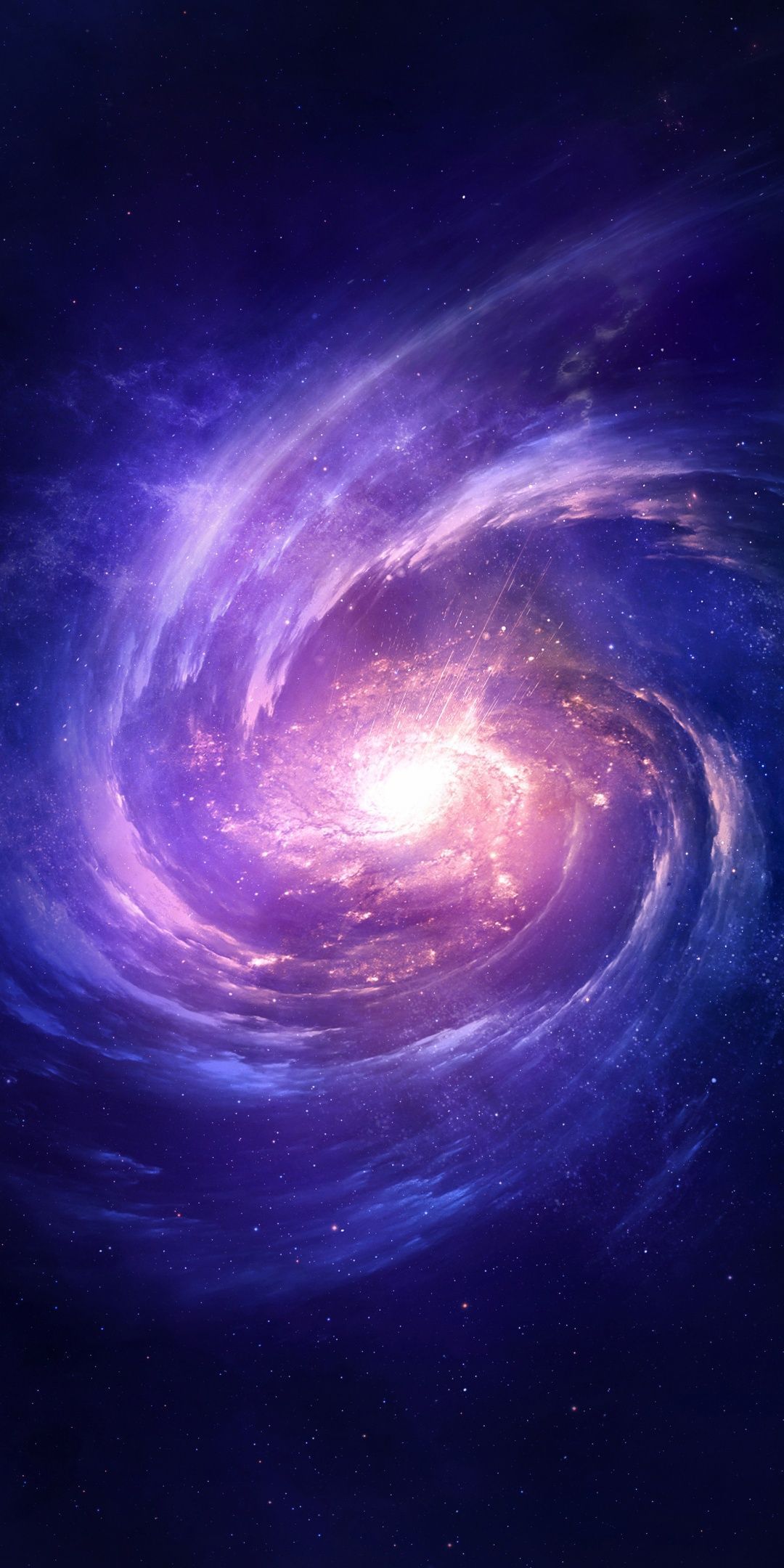 Spiral Wallpaper 4K, Nebula, Galaxy, Purple - 