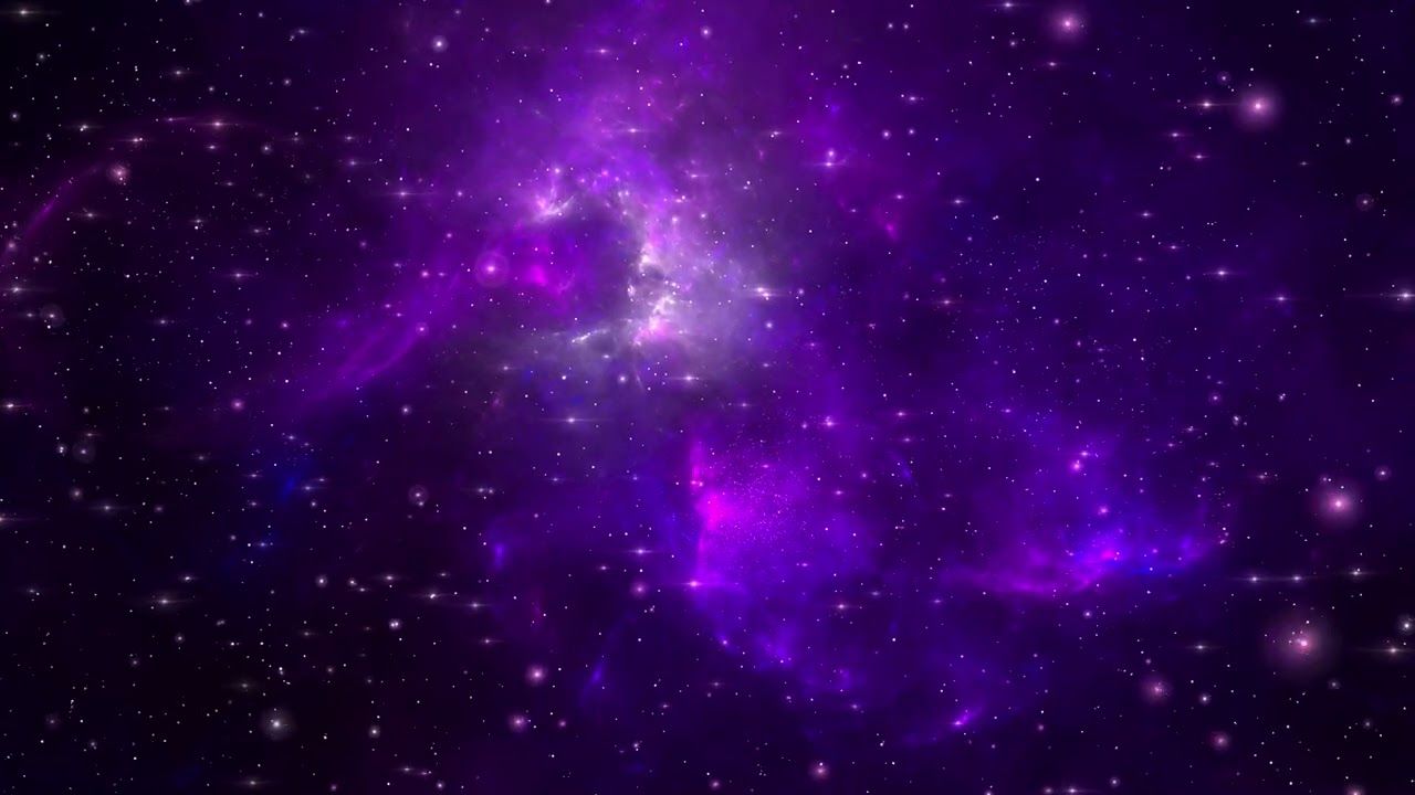 Purple Classic Galaxy 60:00 Minutes Space Wallpaper Longest FREE Motion Background HD 4K 60fps - 