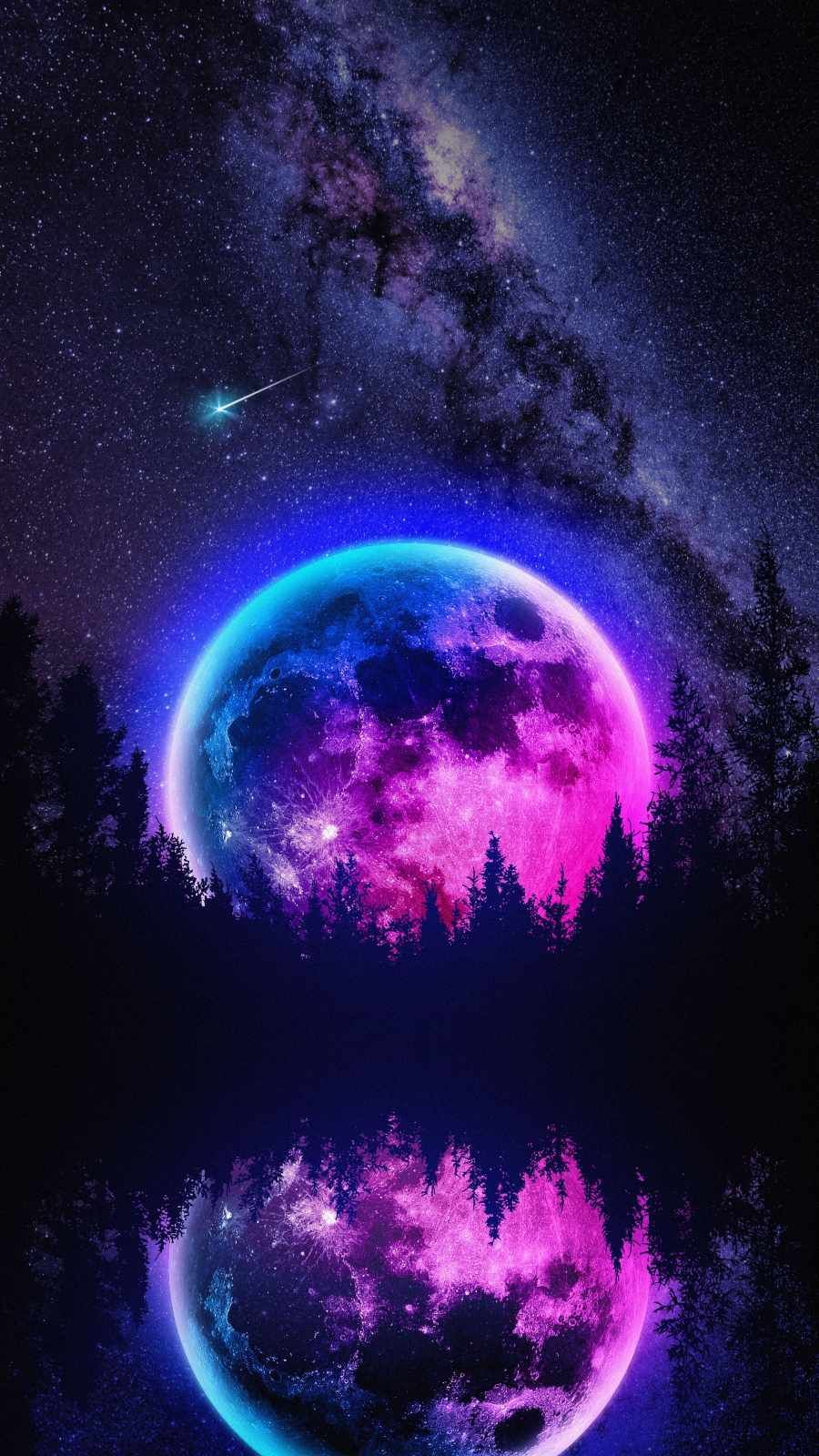 Super Moon Wallpaper : iPhone Wallpaper. Galaxy wallpaper, Purple galaxy wallpaper, Cute galaxy wallpaper