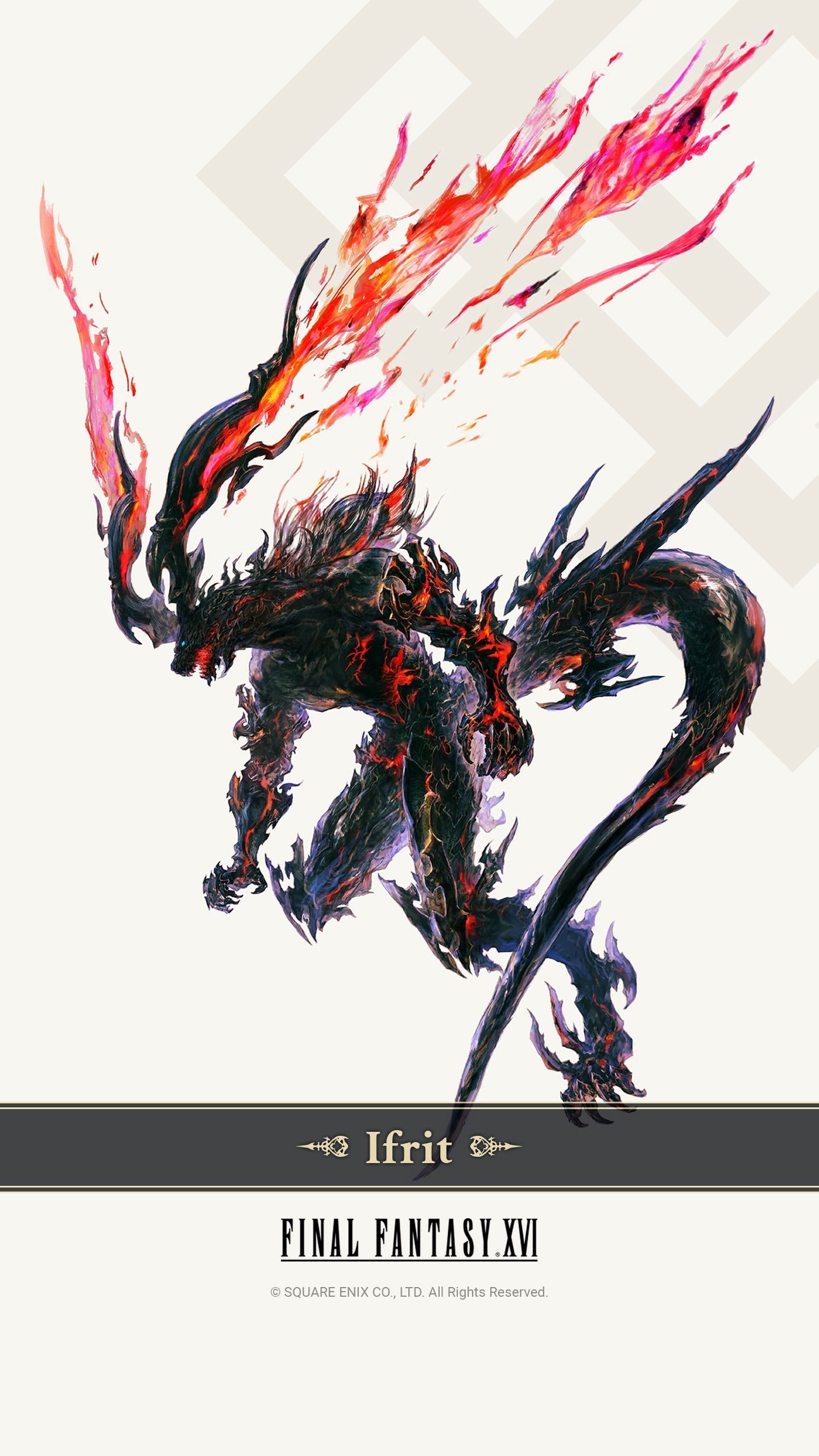 Final Fantasy XVI Ifrit Wallpaper with Monocle