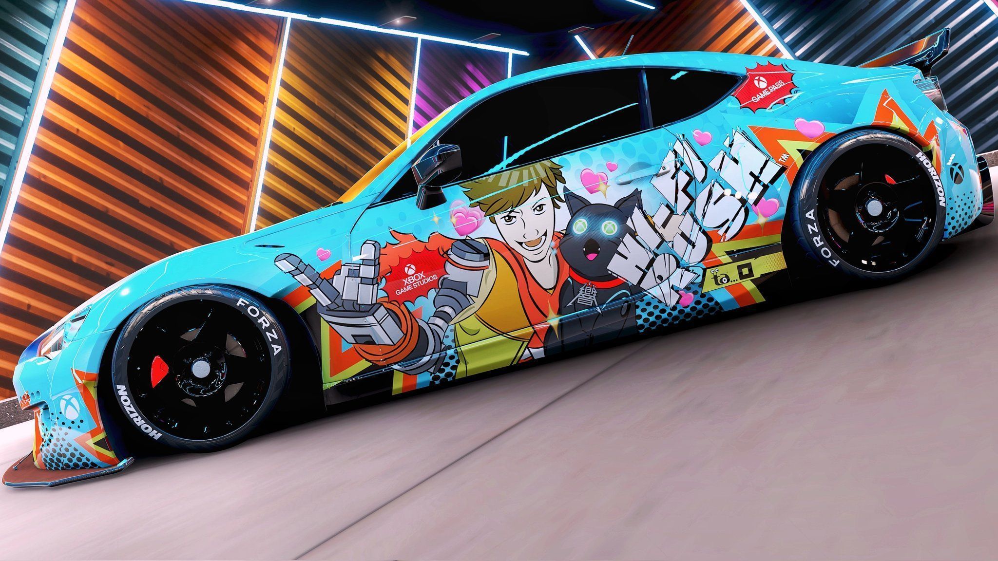 johnjohanas shit. This is the dopest thing ever and now the only thing I will ever drive in Forza Horizon! I need this #HiFiRush wrap for an actual car