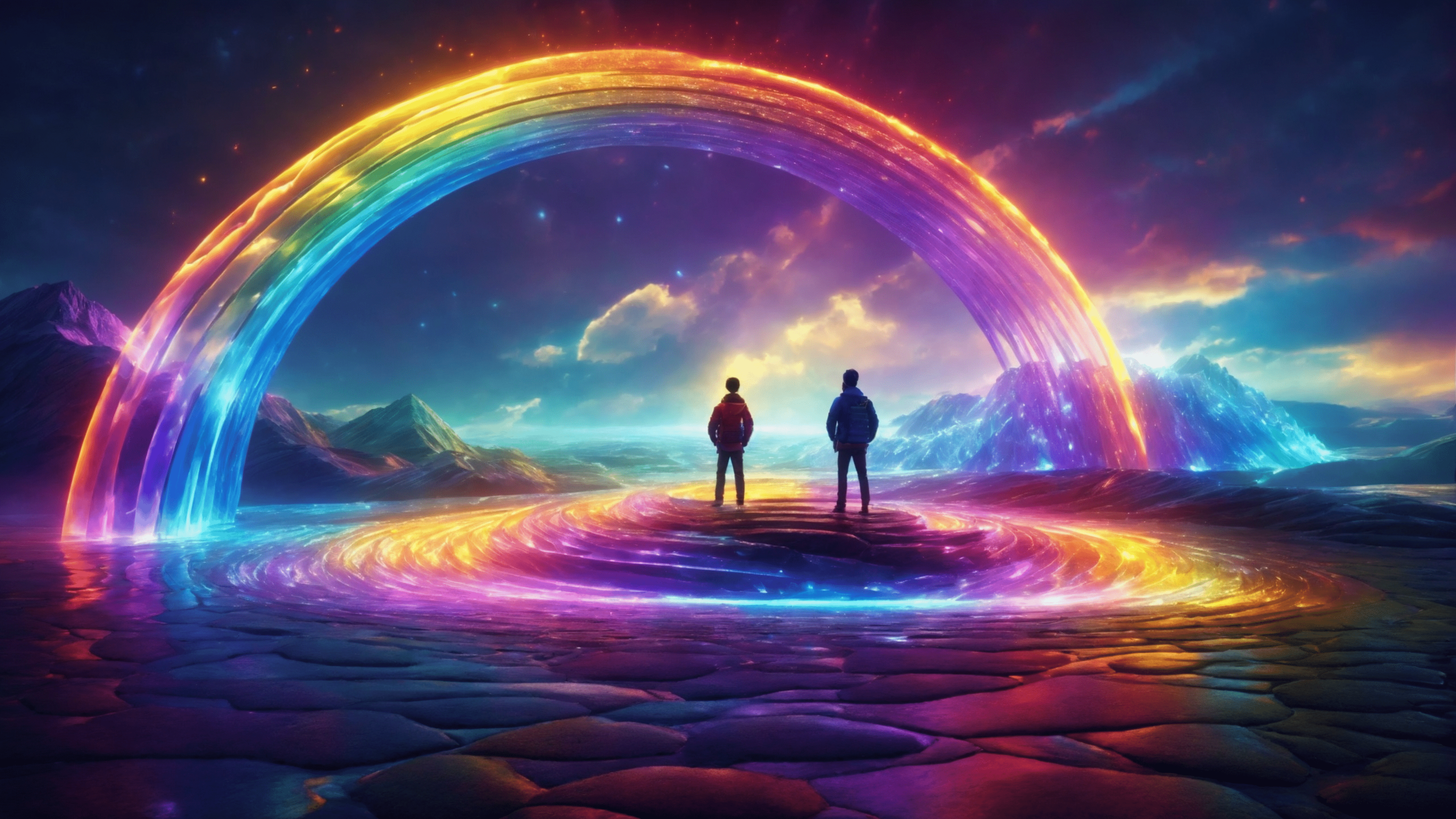 4K Rainbow Wallpaper and Background Image - 