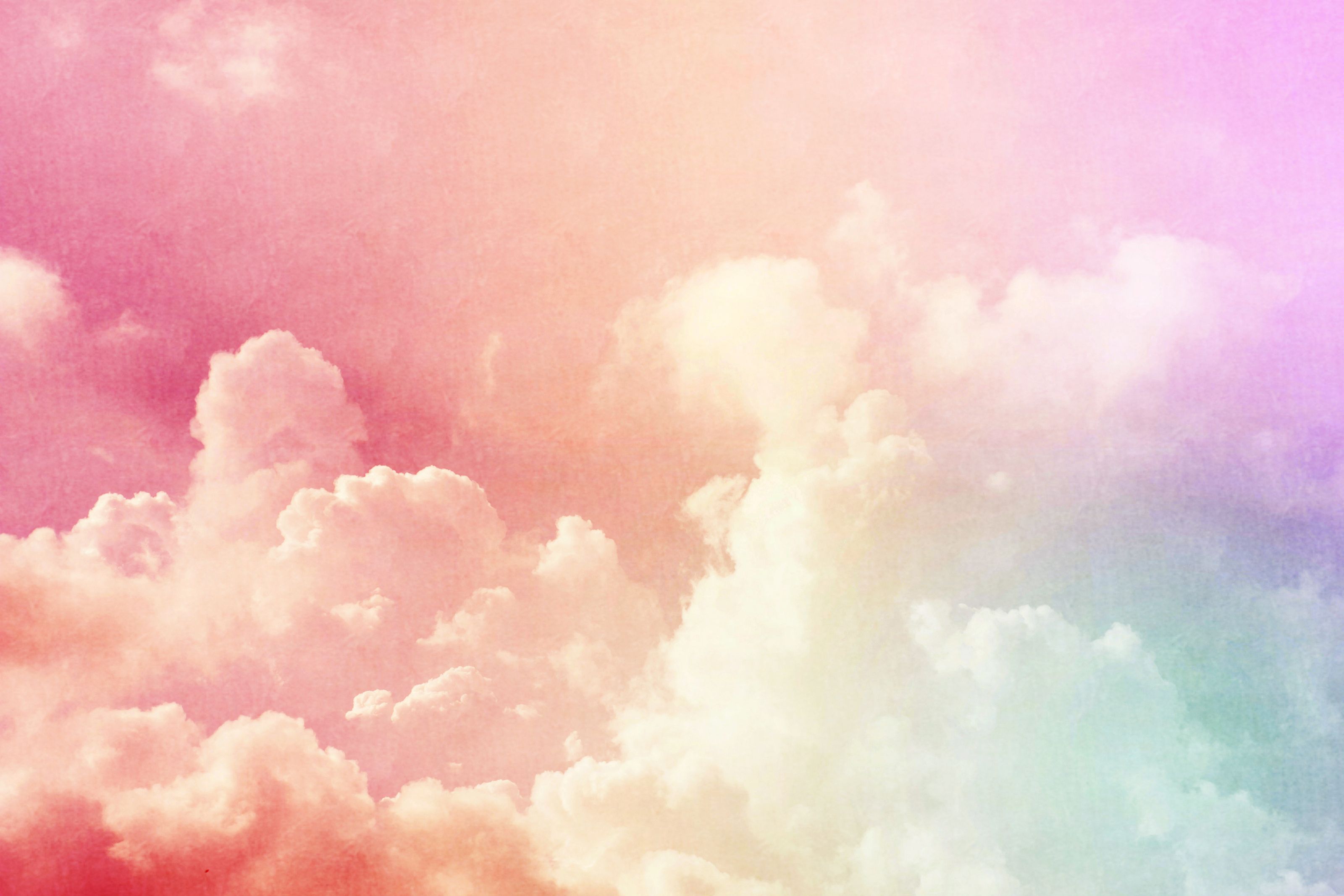 Pastel Rainbow Clouds Wallpaper Mural Your Way - 