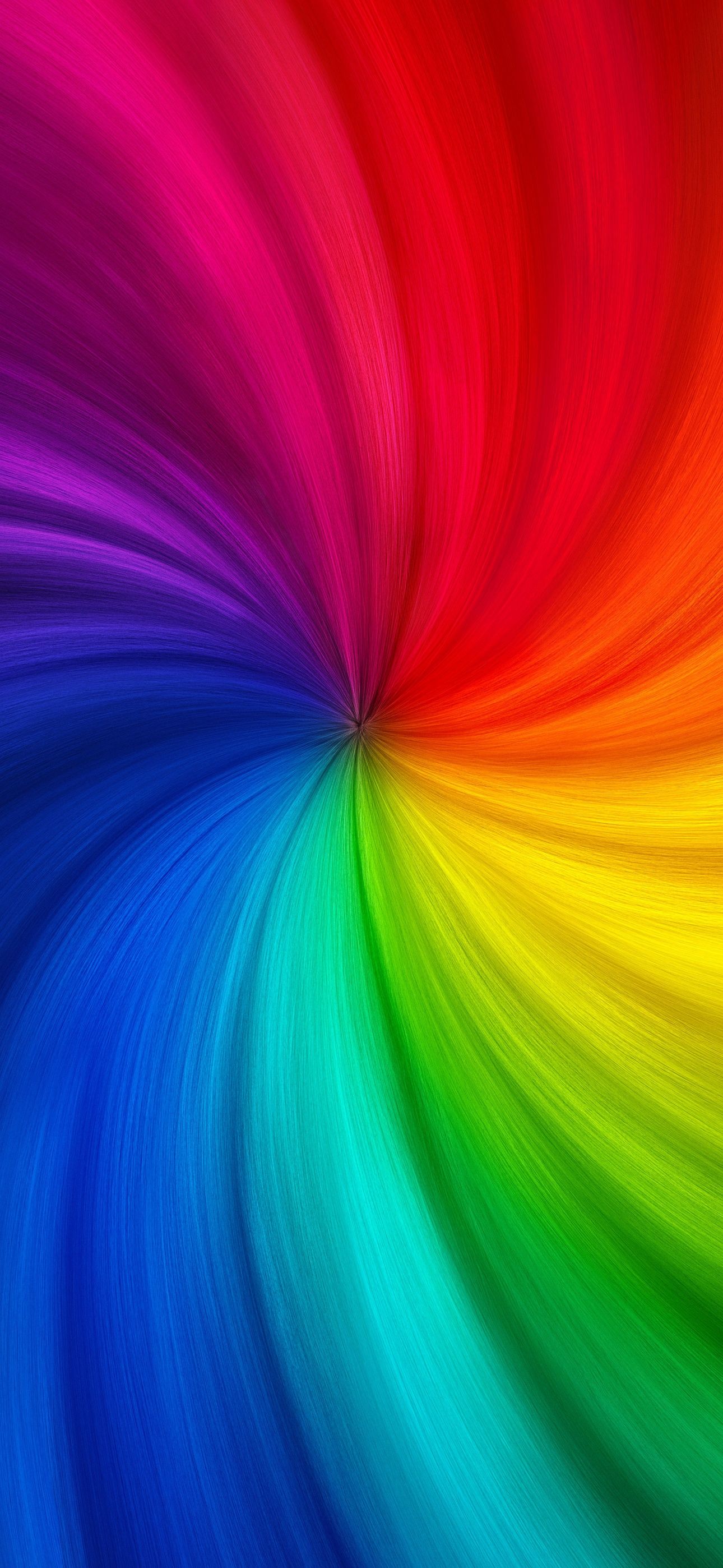 Swirl Wallpaper 4K, Colorful, Rainbow colors - 