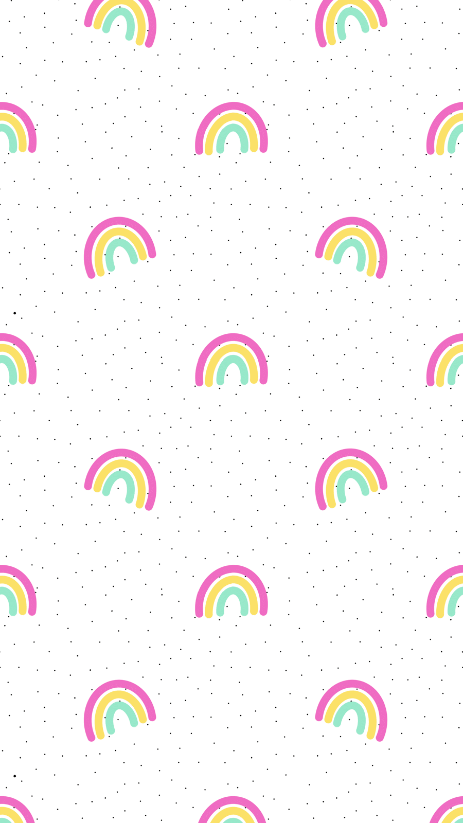 Happy Sunshine and Rainbows Free Phone Wallpaper