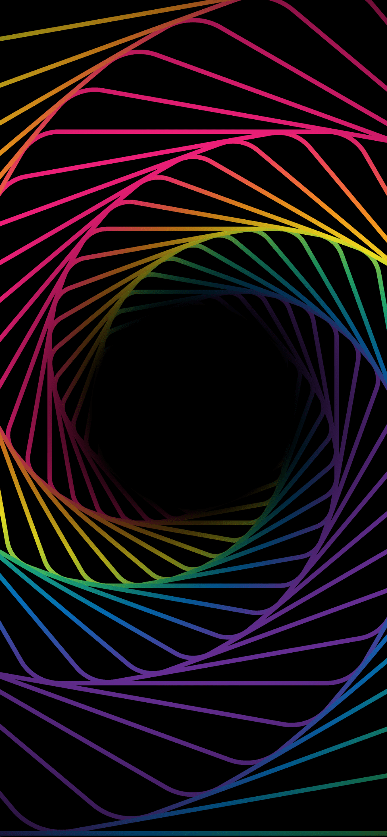 Cosmic Wallpaper 4K, Rainbow, Swirl, Spiral