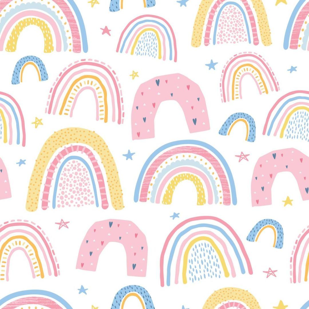 Boho Rainbow Wallpaper And Stick Or Non Pasted - 