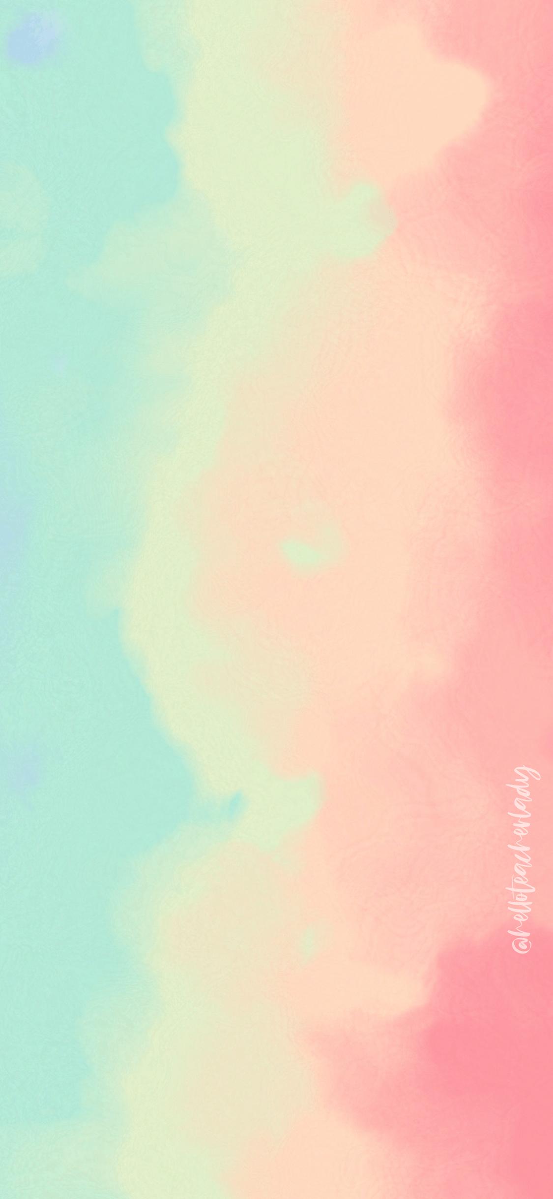 Digital Refresh: Rainbow Watercolor Phone + Desktop Wallpaper - 