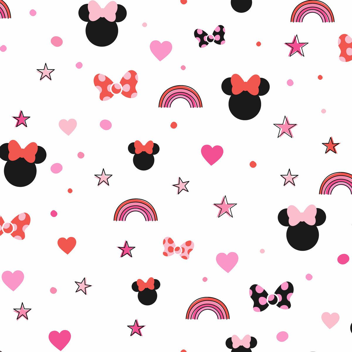 Disney Kids Vol. 4 Minnie Mouse Rainbow Wallpaper - 