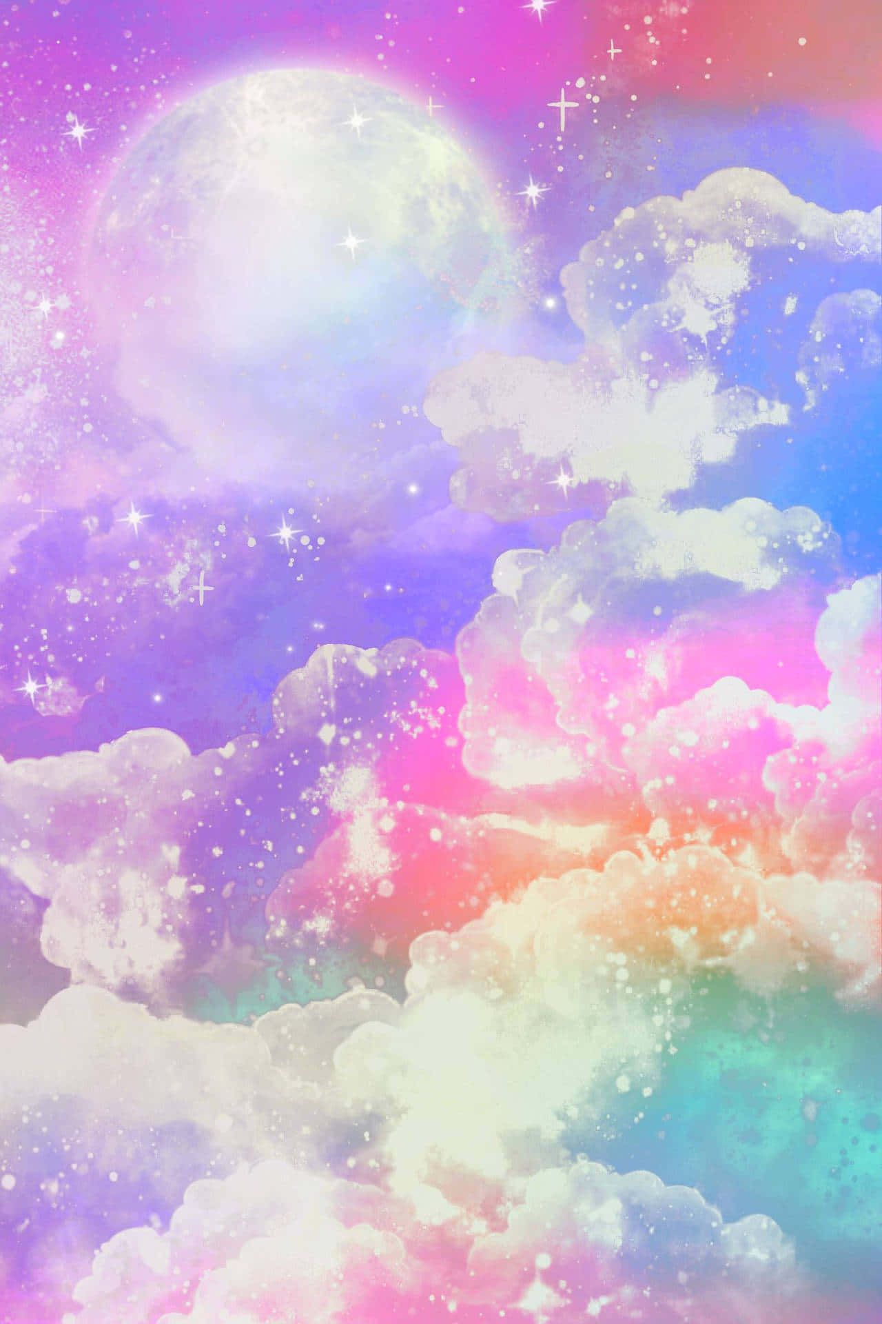 Galaxy Rainbow Background - 